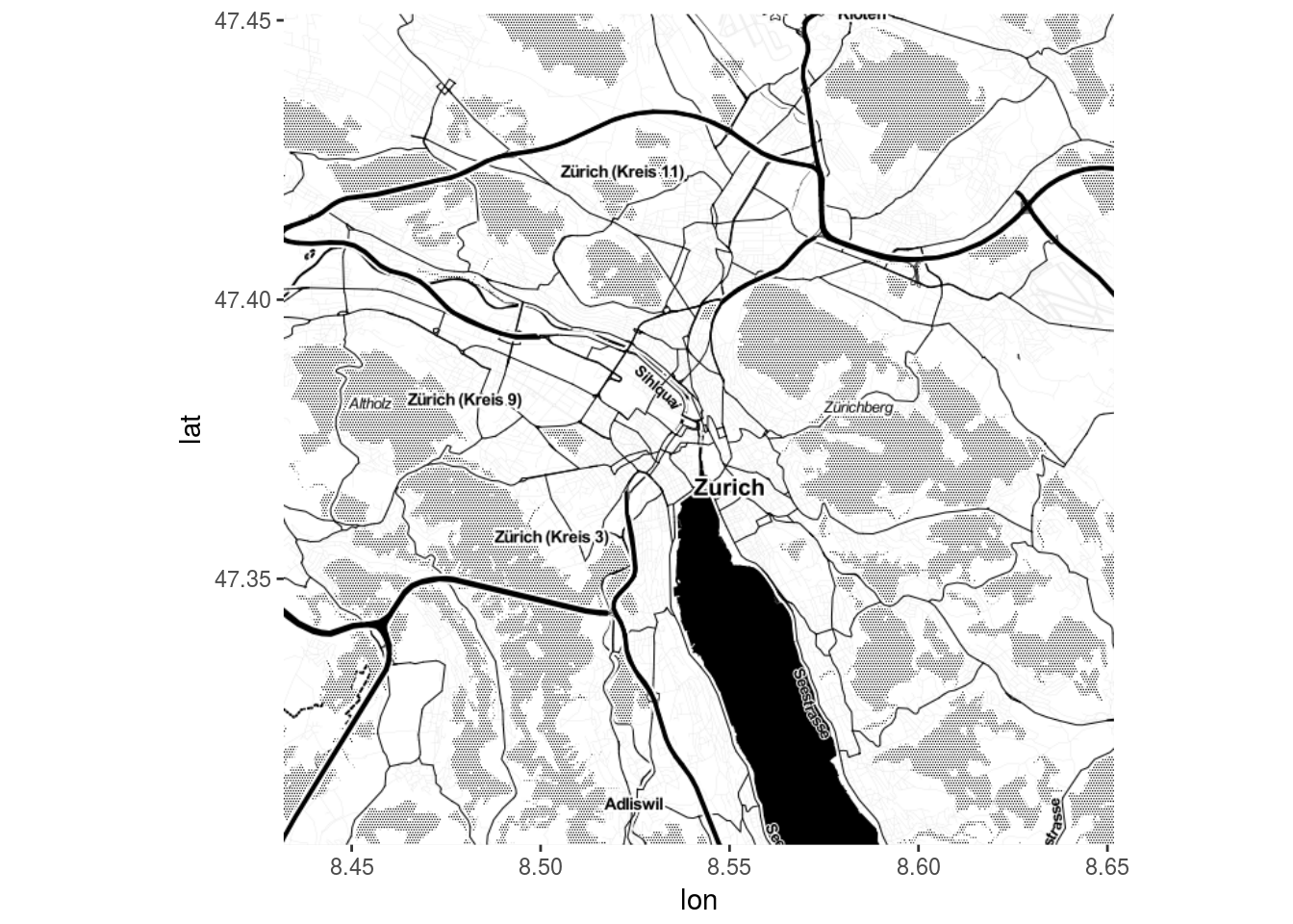 Hackathon Zurich map