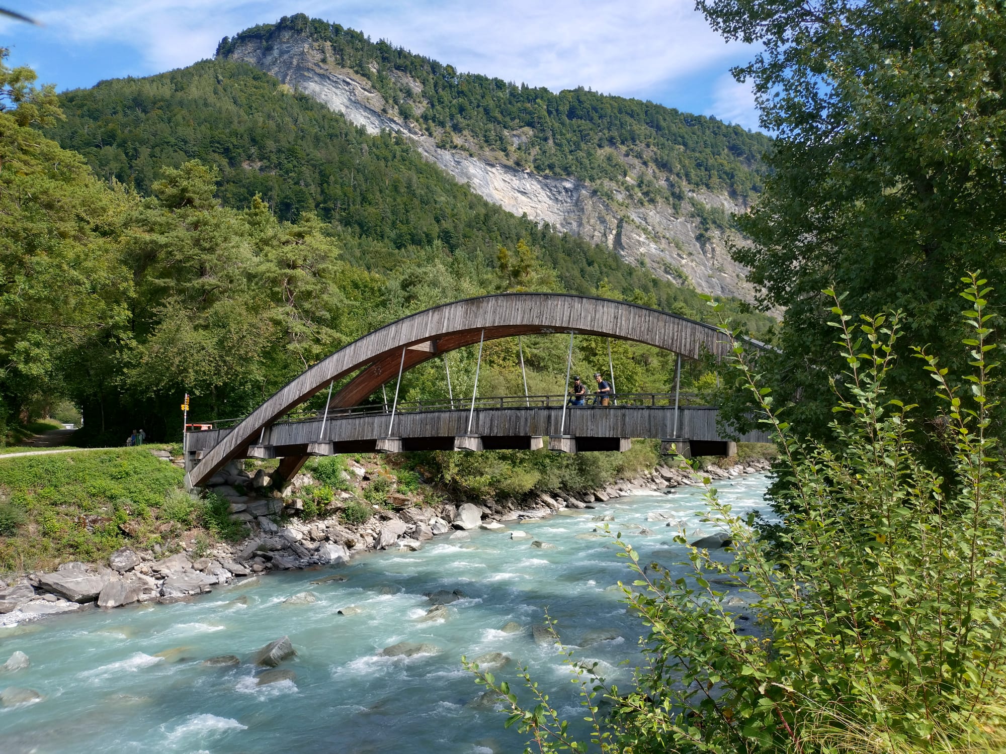 Riding towards Bad Ragaz during Mirai Summer Event 2025