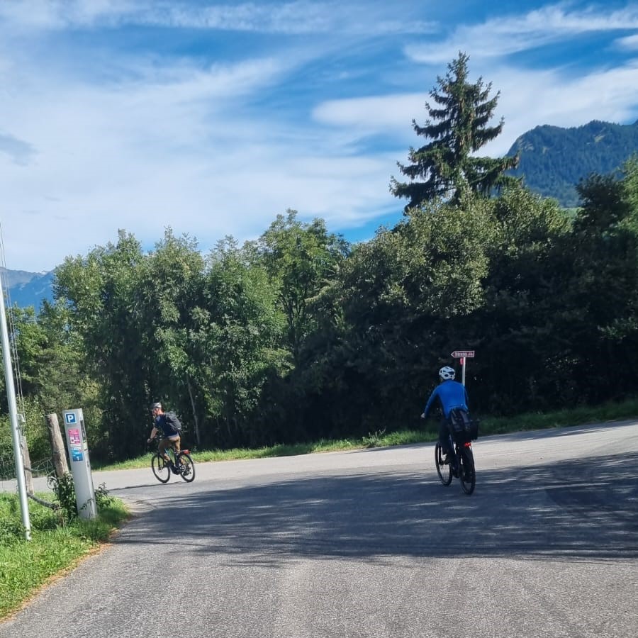 Riding towards Bad Ragaz during Mirai Summer Event 2025