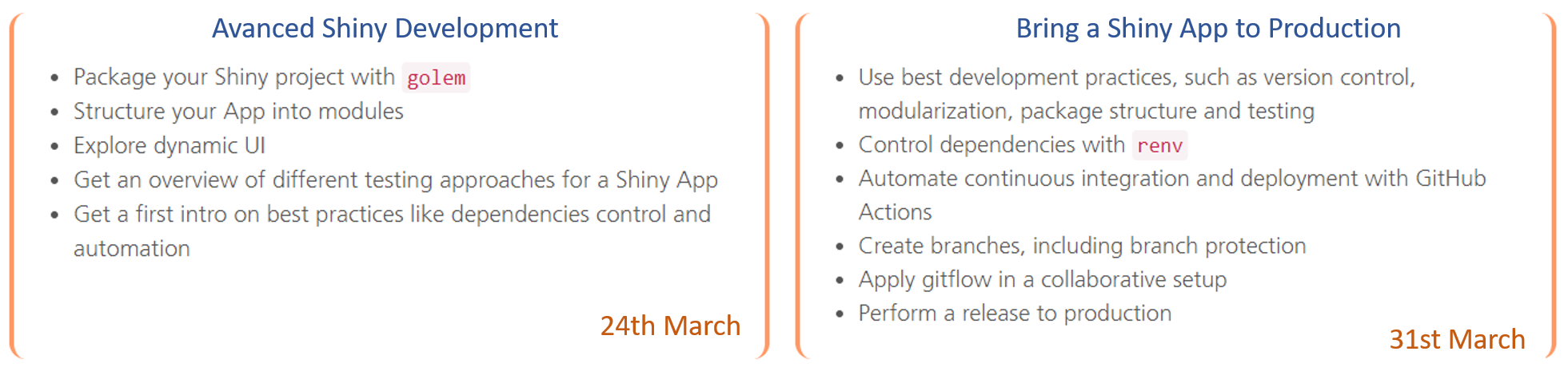 Mirai advanced shiny workshops