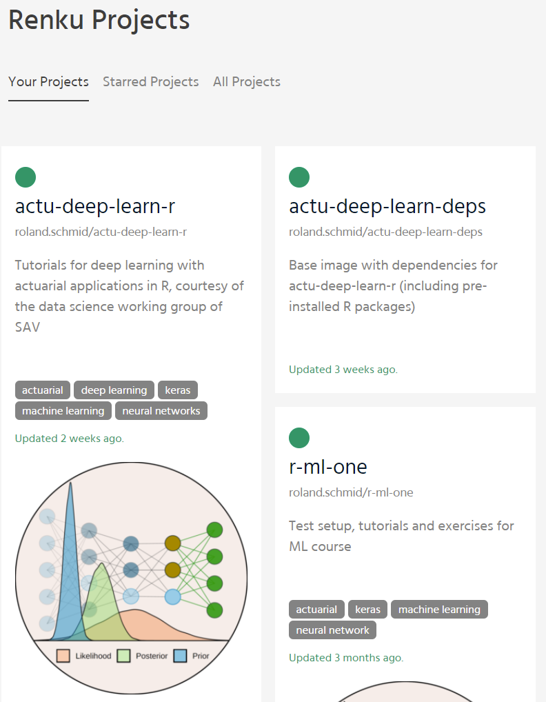 Deep Learning on Renku